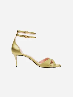 12:30pm Summer Lunch Vegan Strappy Heels | Recycled Satin