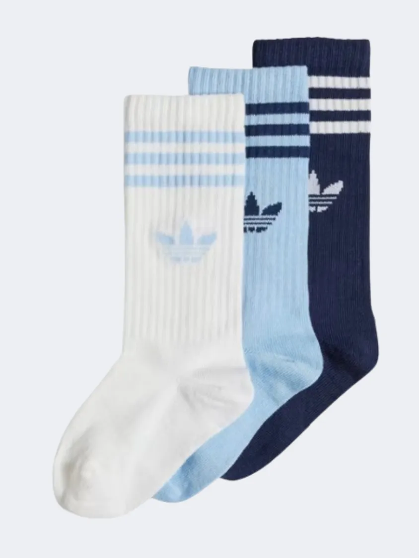 Adidas Boys Original Sock White/Sky/Indigo