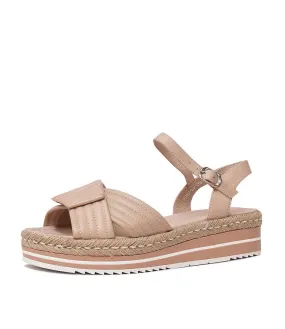 Agni Nude Leather Sandals