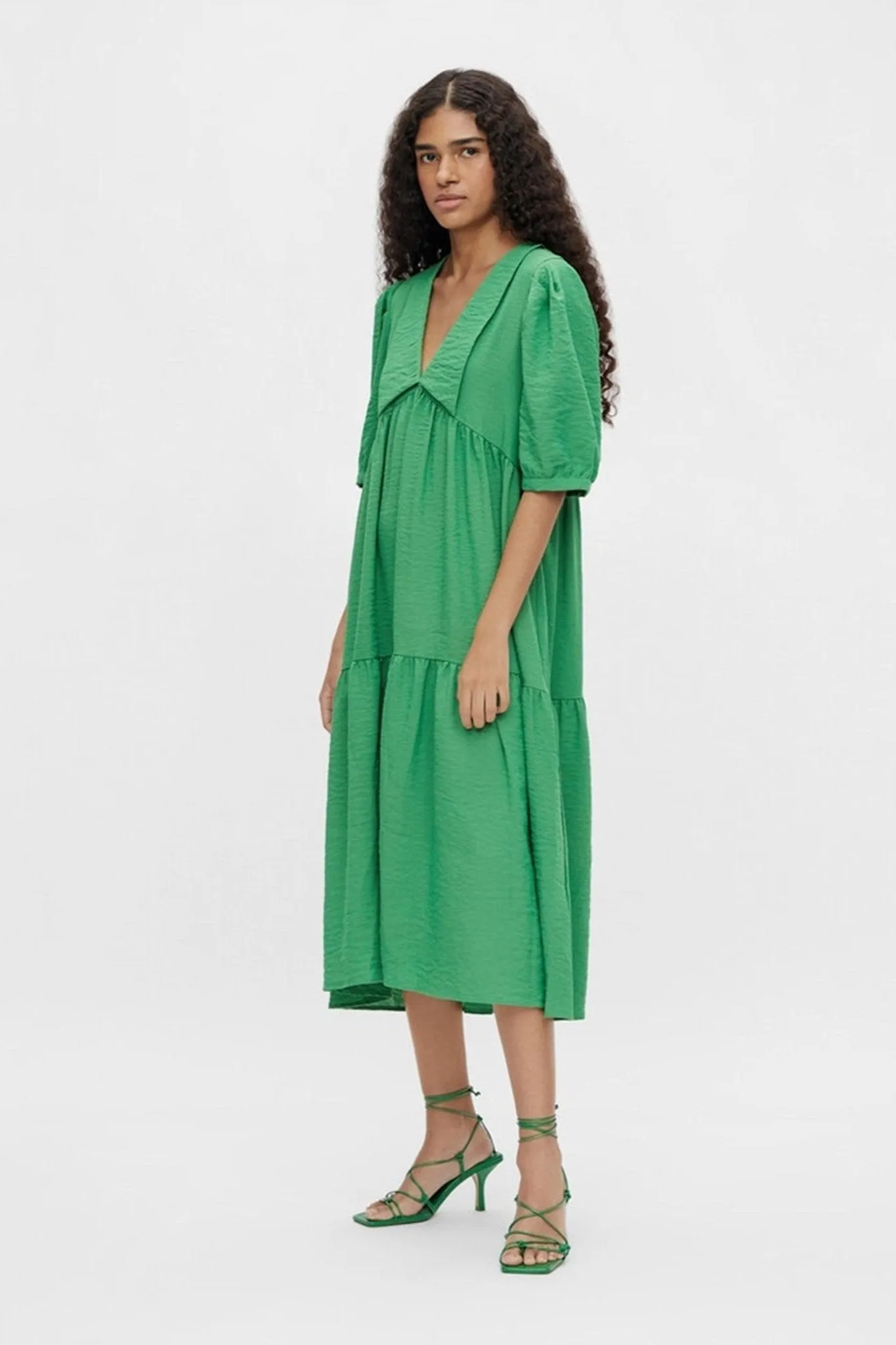 Alaia Long Dress - Artichoke Green