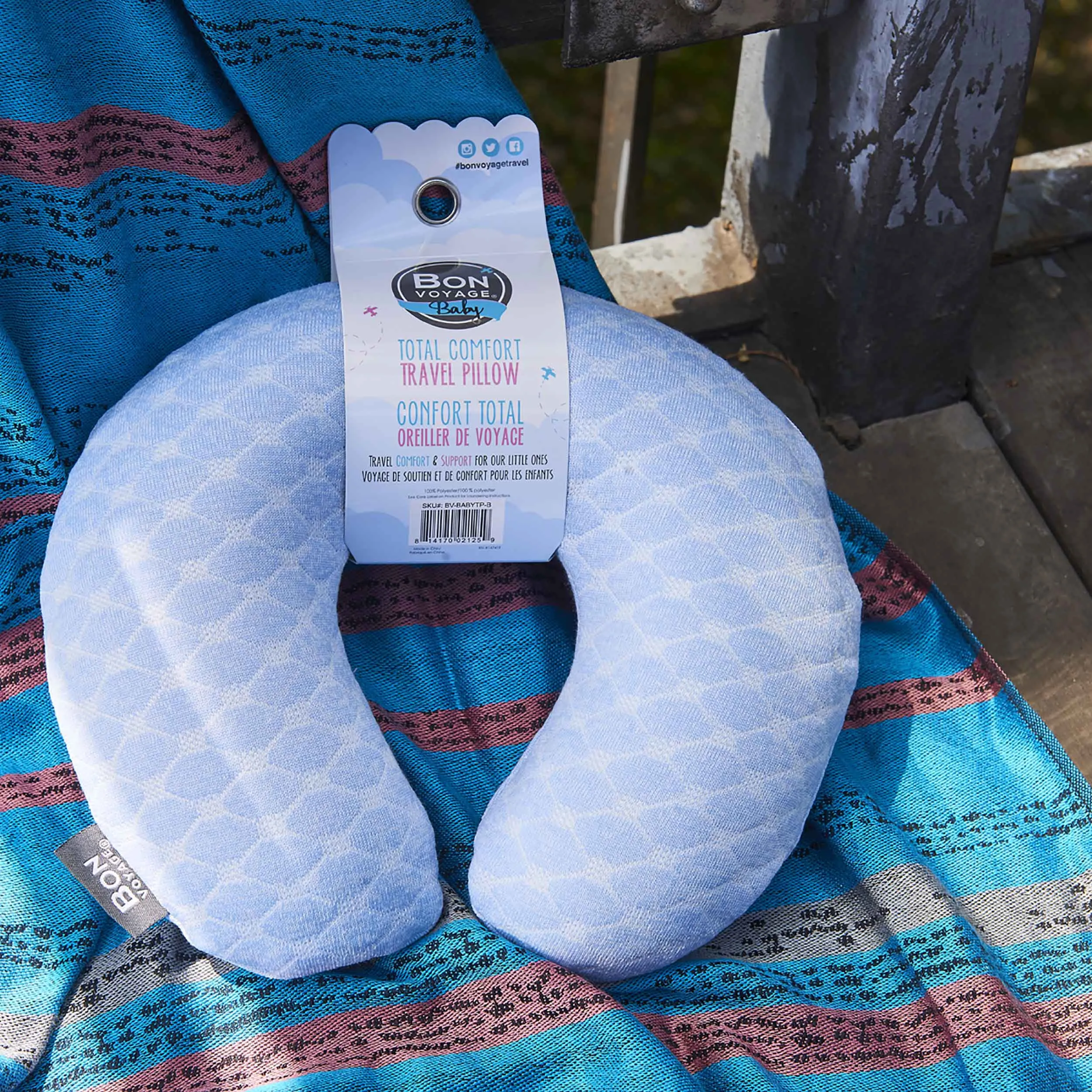 Baby Memory Foam Travel Neck Pillow - Blue