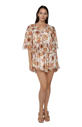 Baez Balloon Sleeve Mini Dress