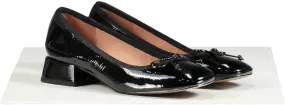 Bibi Lou Black Patent Leather Block Heel Pumps EU 37 UK 4