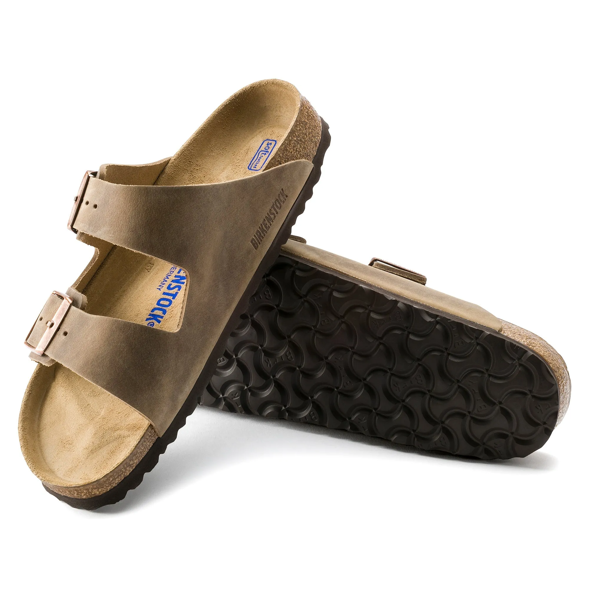 Birkenstock Arizona Soft Footbed Oiled Leather Color: Tobacco Brown (MEDIUM/NARROW WIDTH)