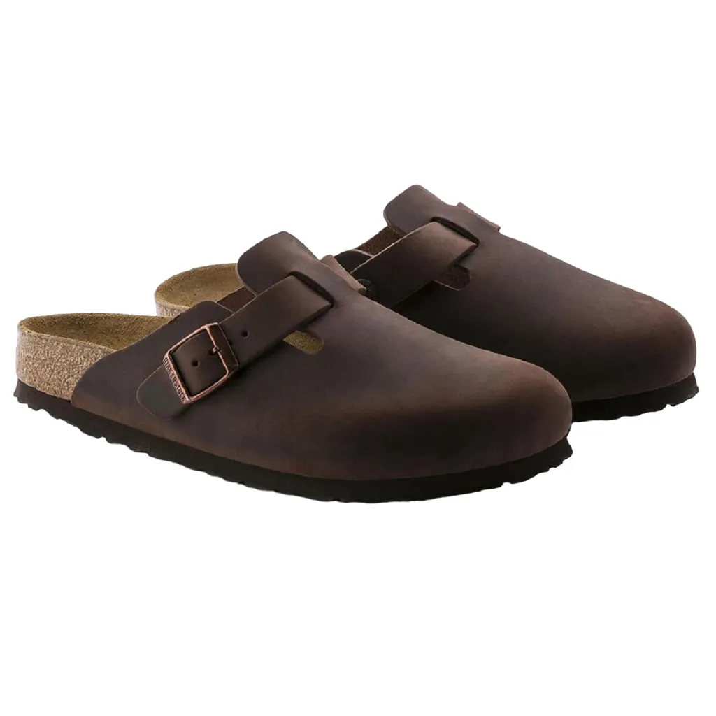 Birkenstock Boston Soft Footbed Slip-On Clog - Oiled Leather