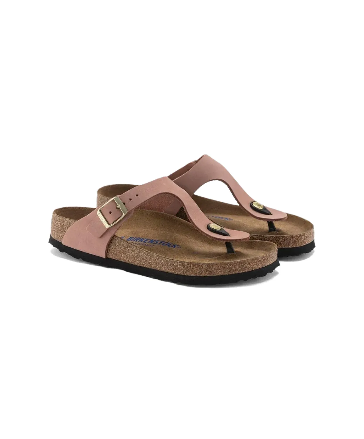 Birkenstock Gizeh Nubuck Leather Old Rose SFB Sandals