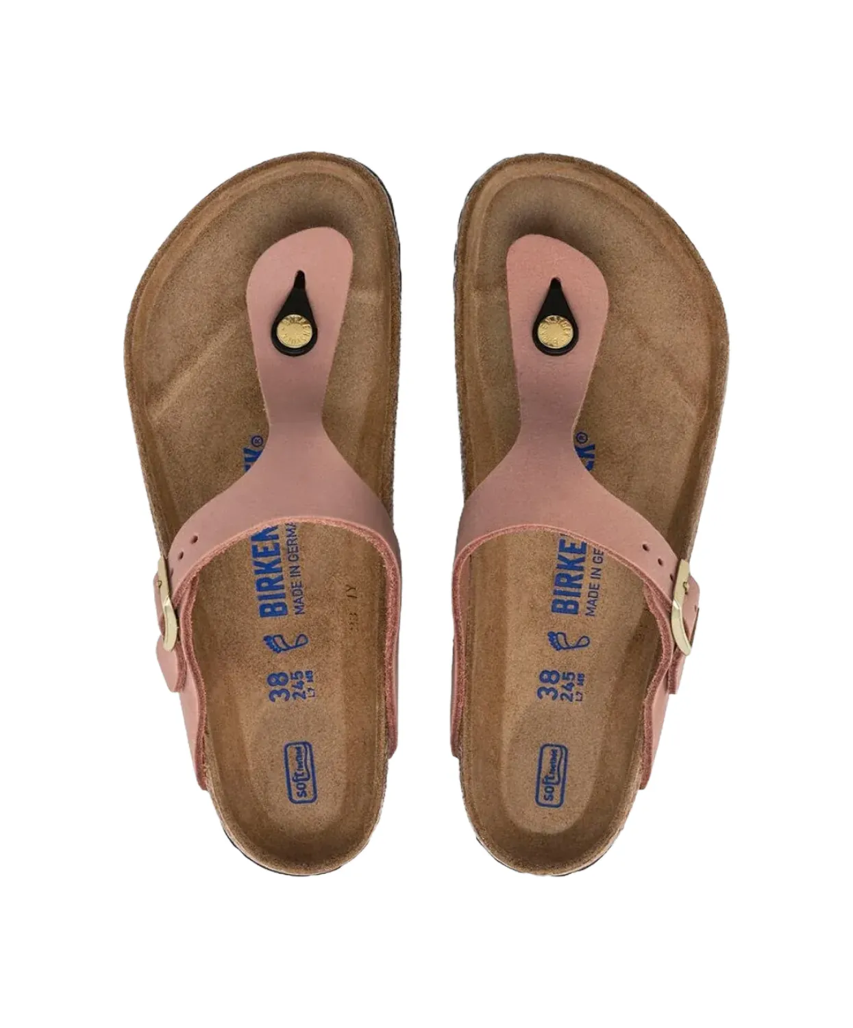 Birkenstock Gizeh Nubuck Leather Old Rose SFB Sandals