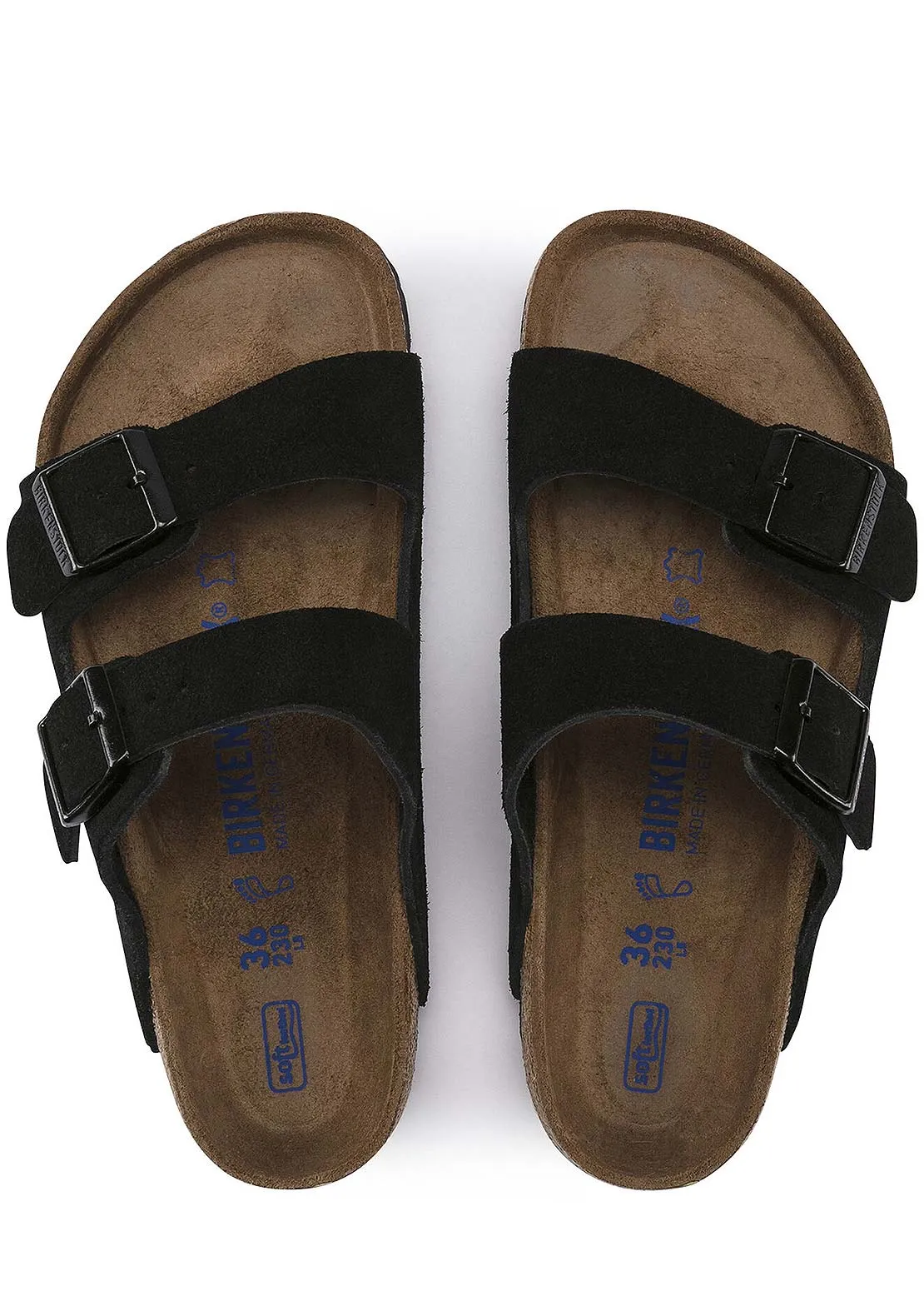 Birkenstock Unisex Arizona Soft Footbed Suede Regular Sandals