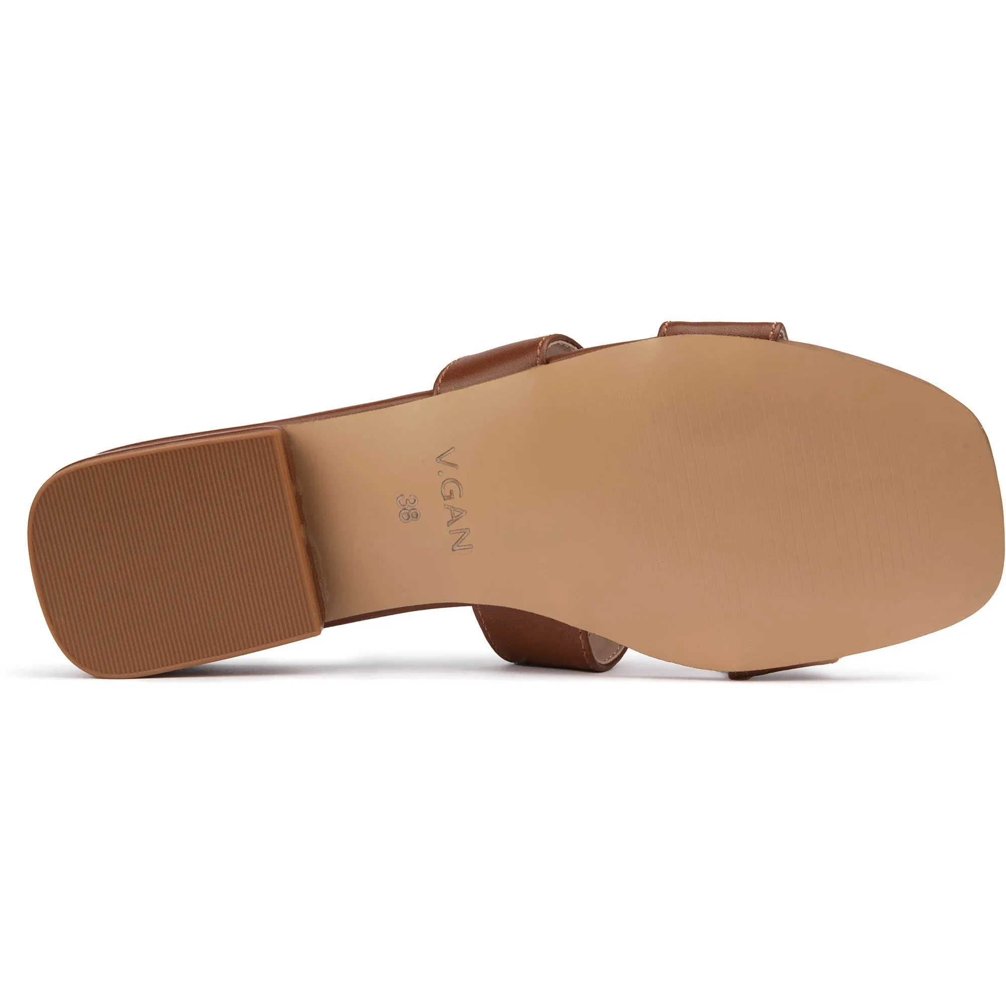 Bok Women's Vegan Leather Classic Slider Sandals | Tan