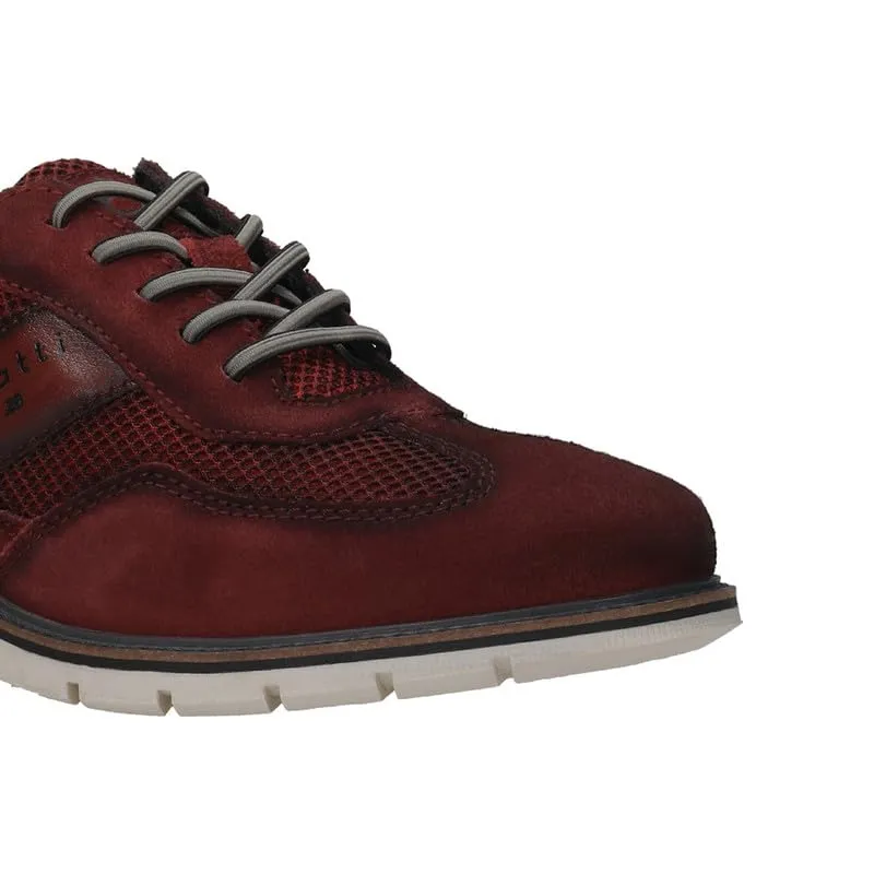 Bugatti Simone Comfort Dark Red Men's Wide Sneakers - UK 11