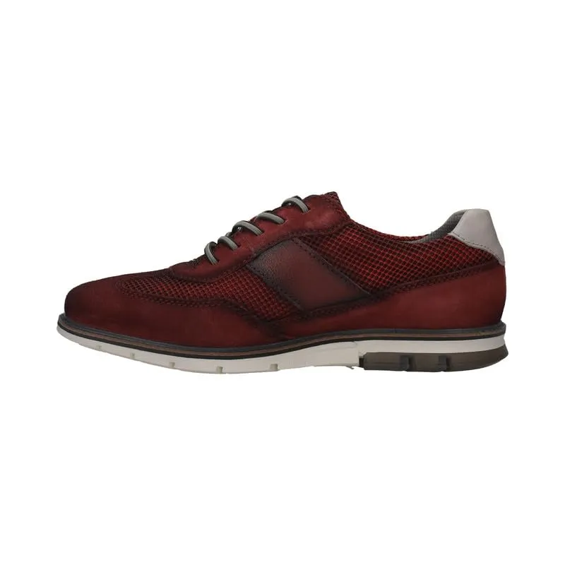 Bugatti Simone Comfort Dark Red Men's Wide Sneakers - UK 11