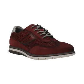 Bugatti Simone Comfort Dark Red Men's Wide Sneakers - UK 11