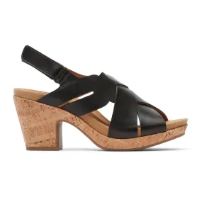 Cobb Hill Alleah Sling Sandal (Women) - Black Leather