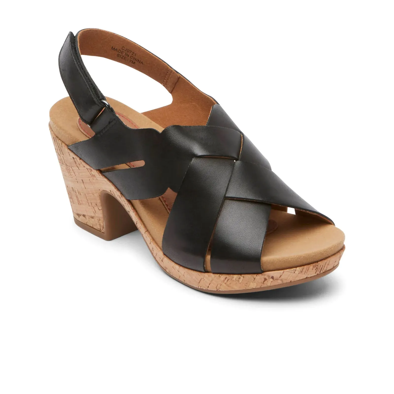 Cobb Hill Alleah Sling Sandal (Women) - Black Leather