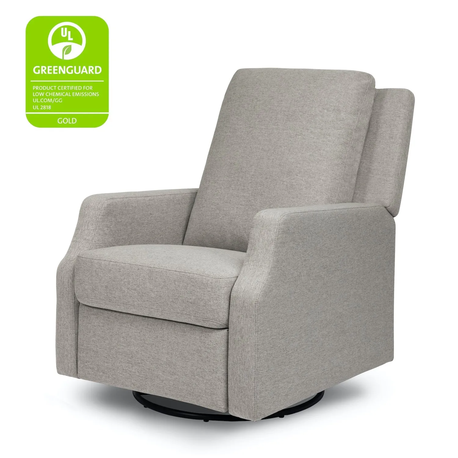 Crewe Recliner   Swivel Glider in Eco-Performance Fabric - Grey