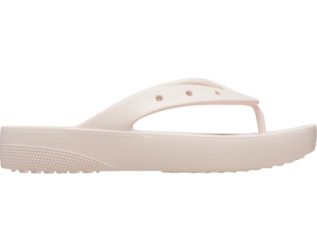 Crocs Womens Classic Platform Flip Quartz