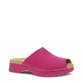 Dansko Women's Rayvn Slide Sandal in Fuchsia