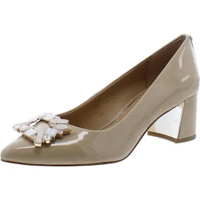 Donald J. Pliner Womens Suzette Patent Rhinestone Pumps