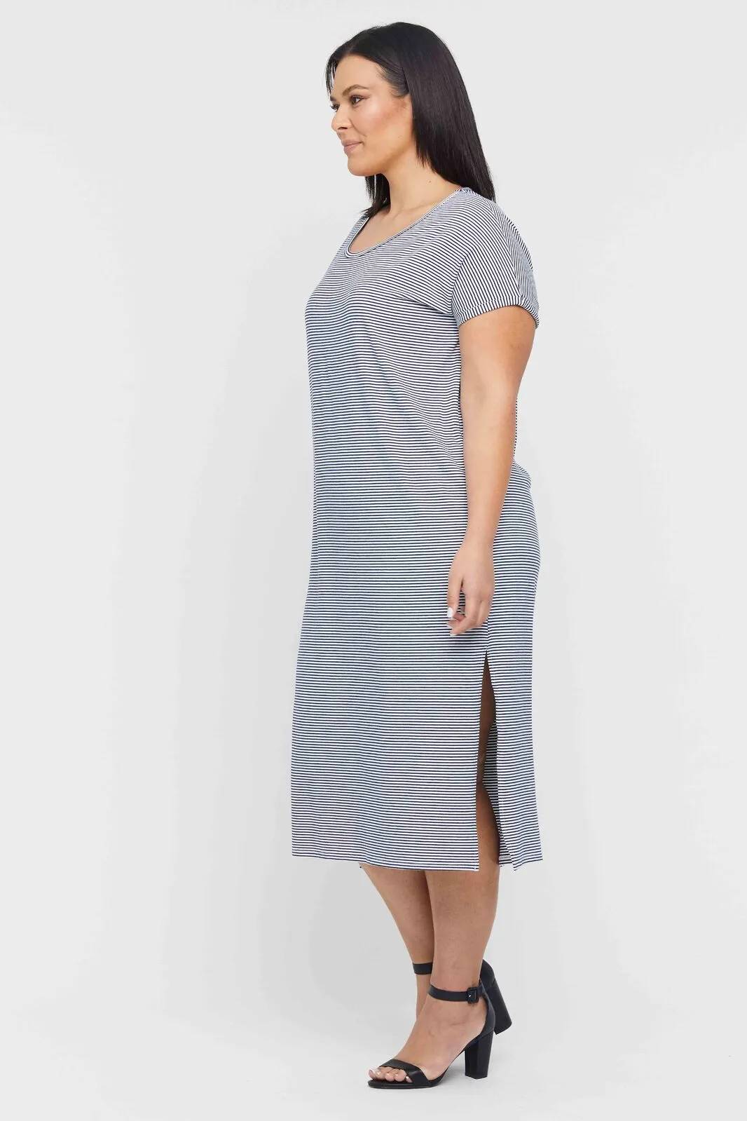 Elsie Dress - Thin Stripe