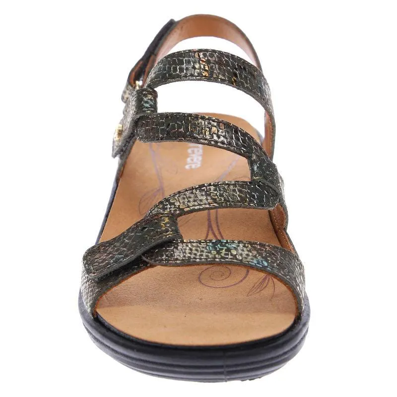 Emerald 3 Strap Leather Sandals