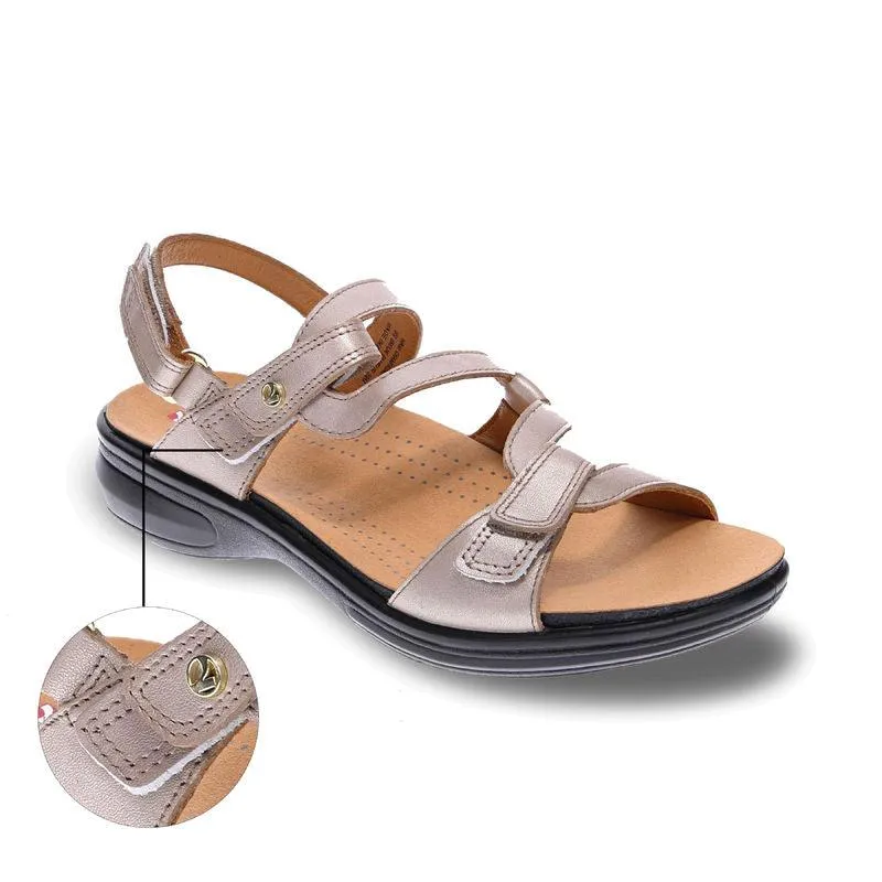 Emerald 3 Strap Leather Sandals