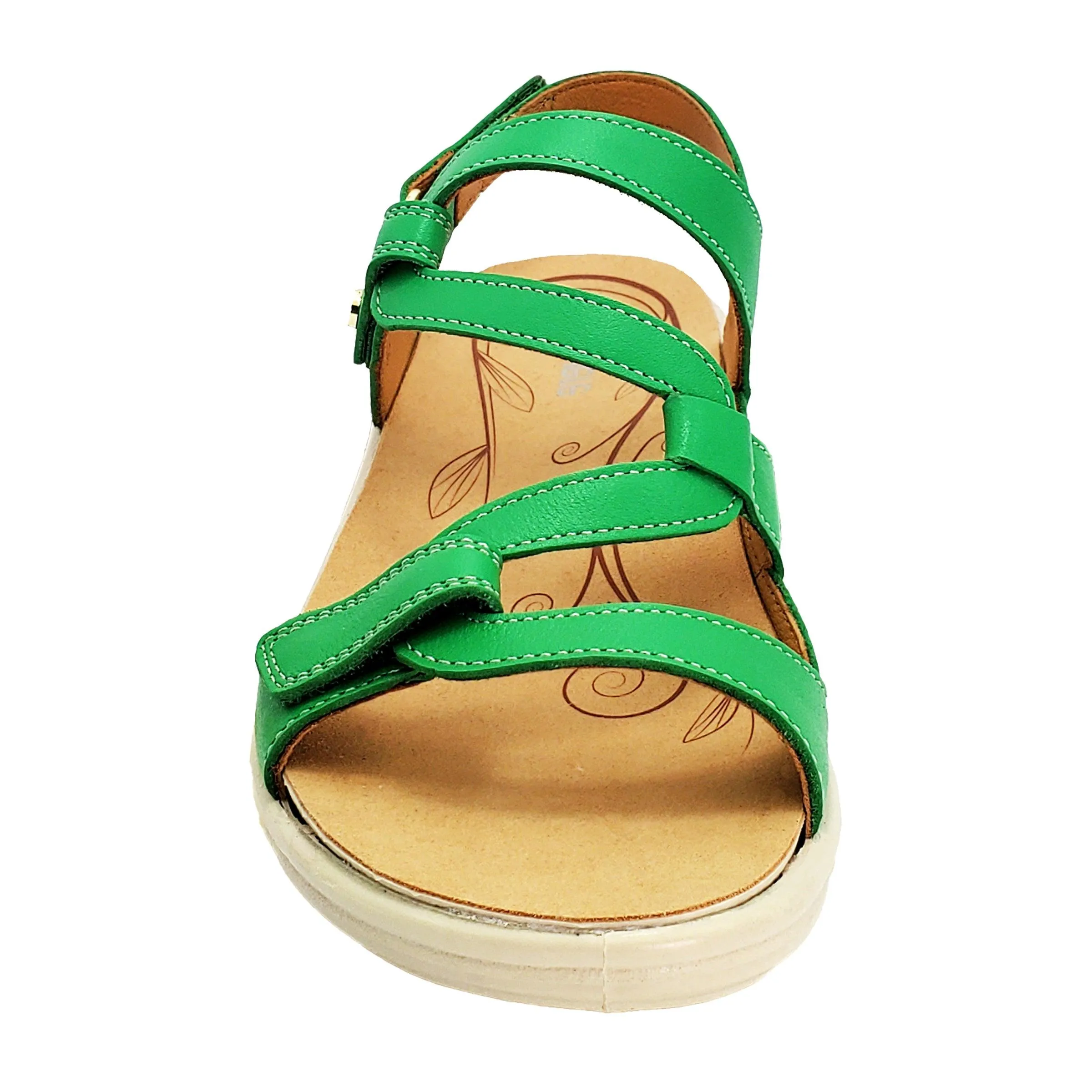 Emerald 3 Strap Leather Sandals