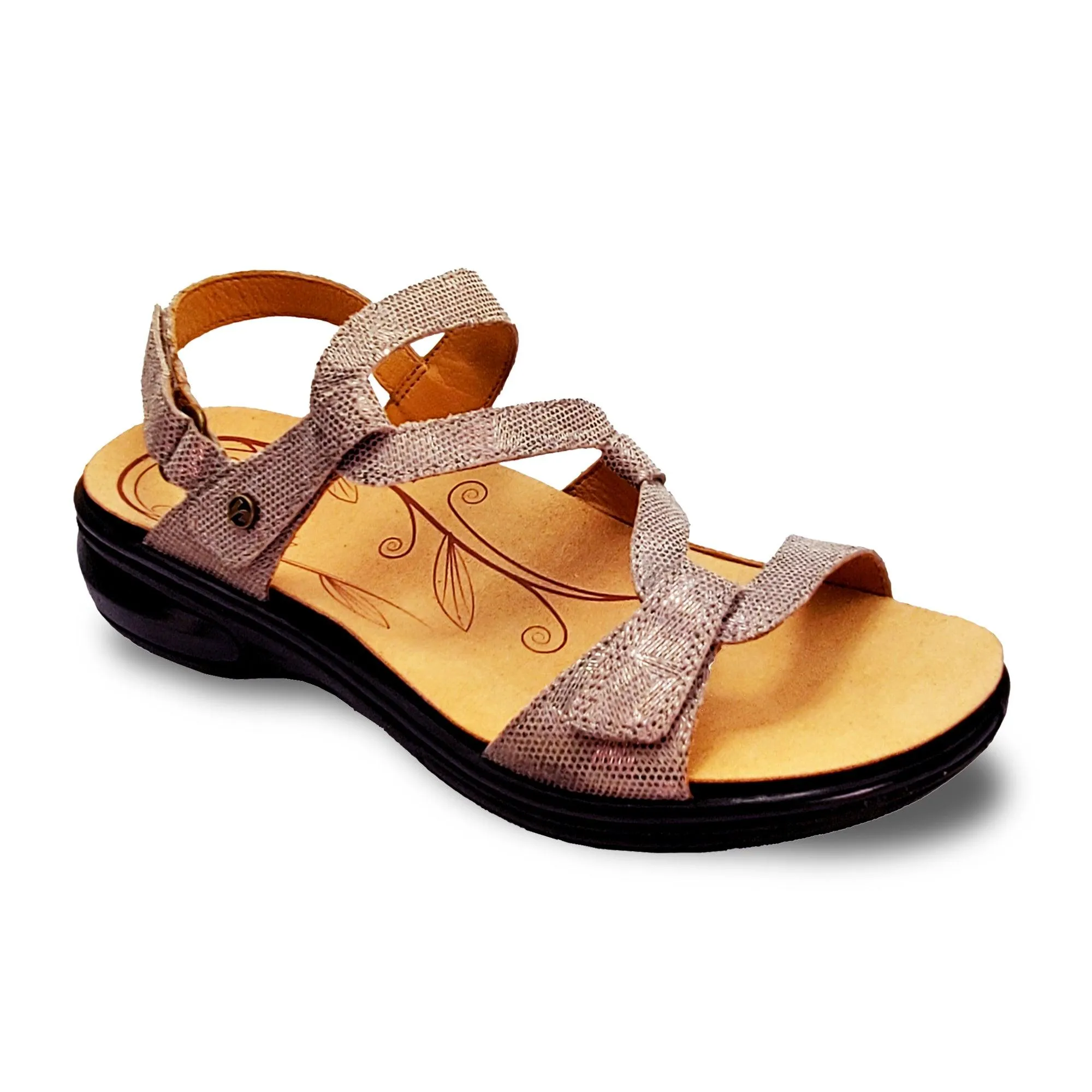 Emerald 3 Strap Leather Sandals