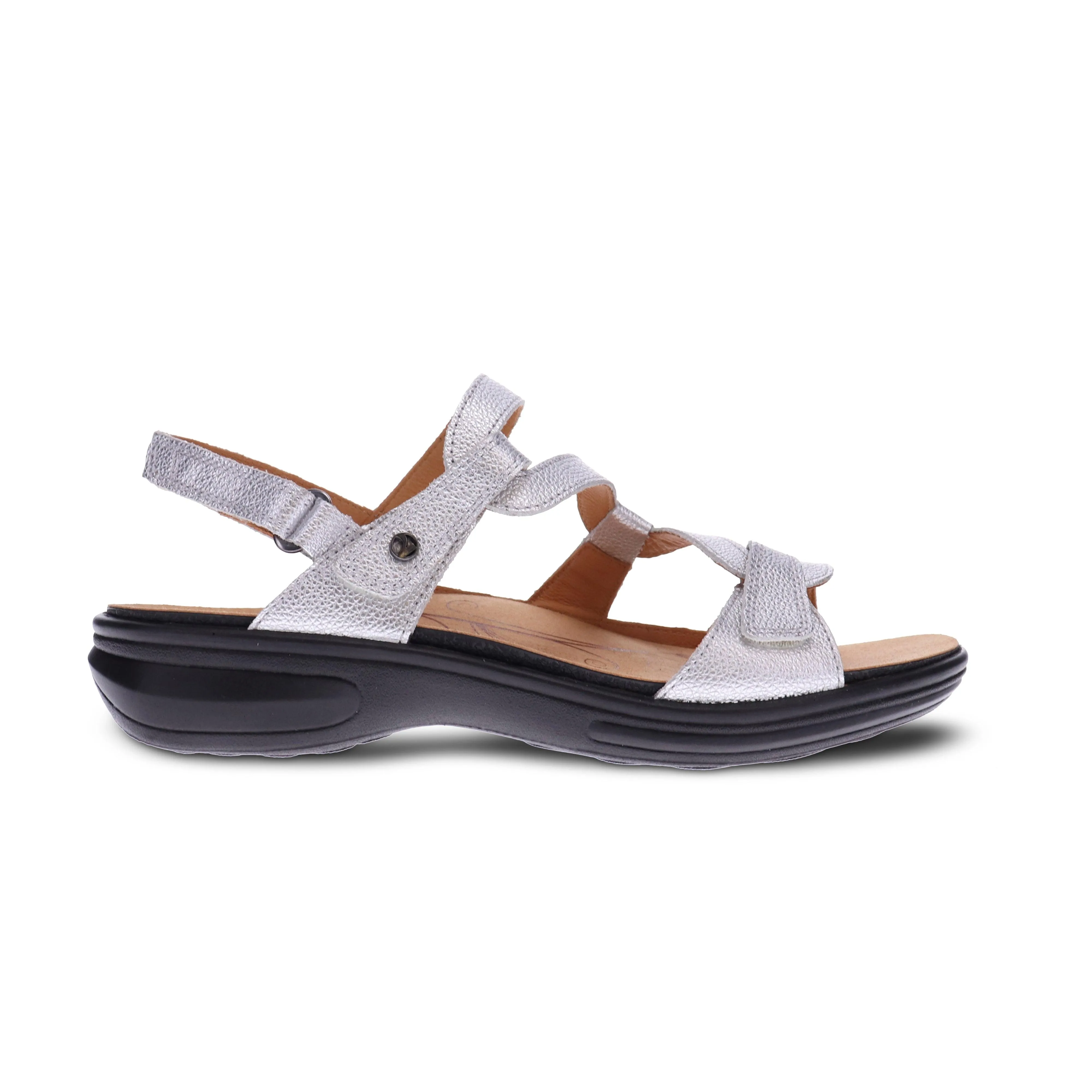 Emerald 3 Strap Leather Sandals