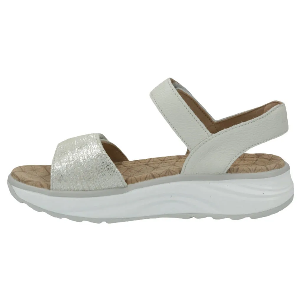 Flores Full Grain Velour Leather Women's Wide Sandals