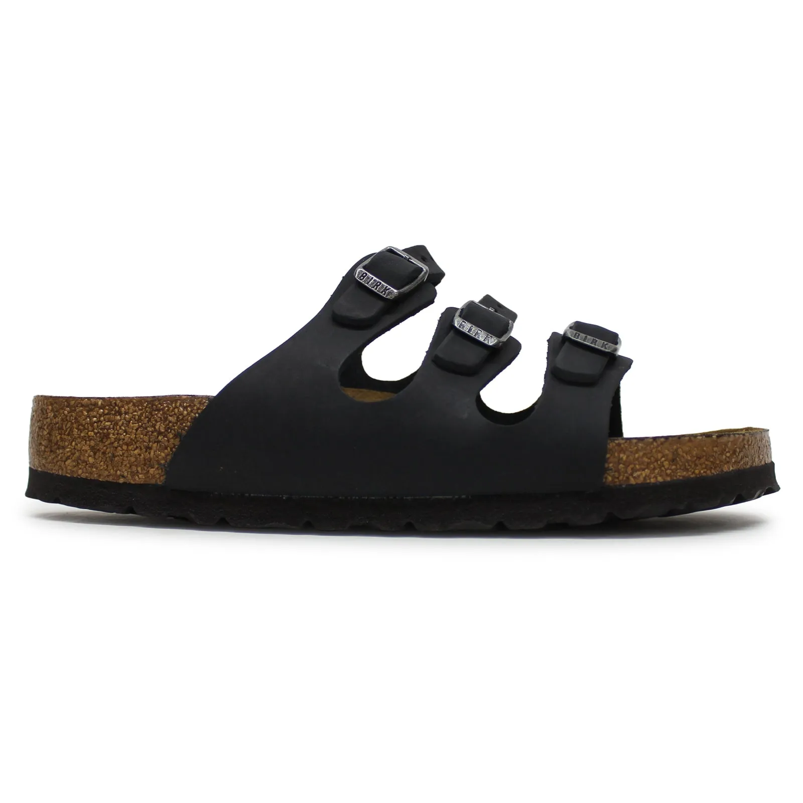 Florida Soft Footbed Oiled Leather Unisex Slide Sandals