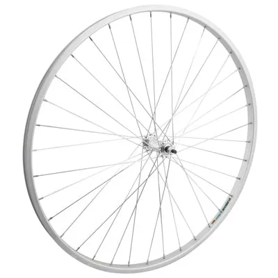 Ft Whl,27X1-1/4,Sil,Aly,36H 5/16'',Sw,Sil,100Mm 27'' Alloy Road Single Wall Wheels  Wheels  27''