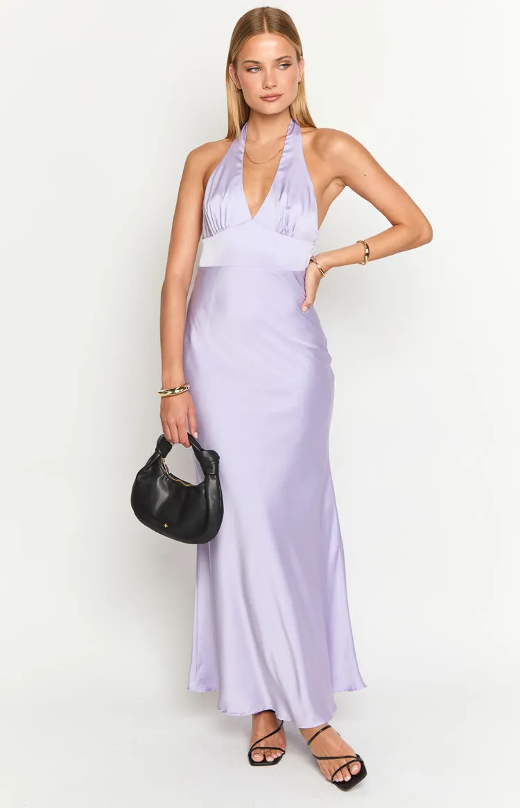 Haizel Purple Maxi Dress