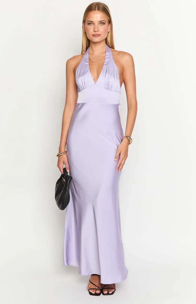 Haizel Purple Maxi Dress