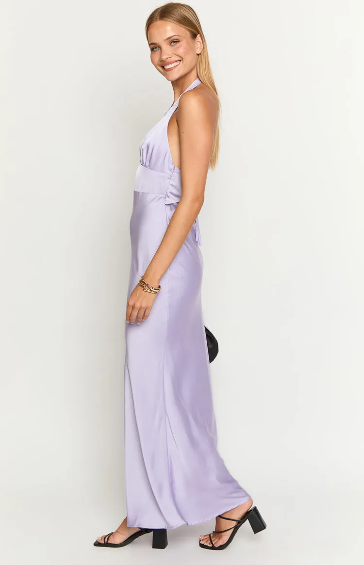 Haizel Purple Maxi Dress