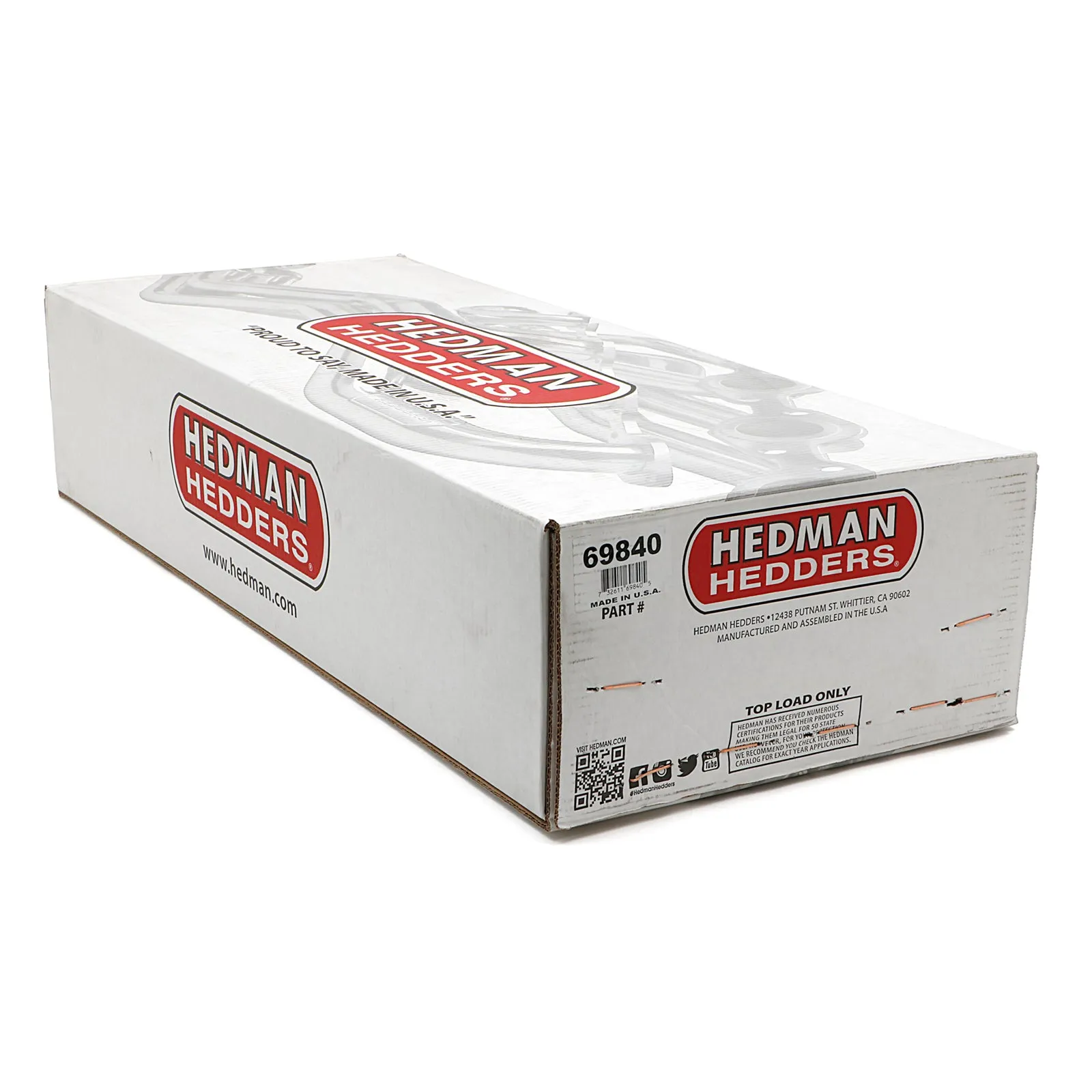 Hedman Hedders Elite Ultra-Duty Headers - 1.625 in Primary - 3 in Collector - Metallic Ceramic - Small Block Chevy - GM Fullsize Truck 1988-95 - Pair