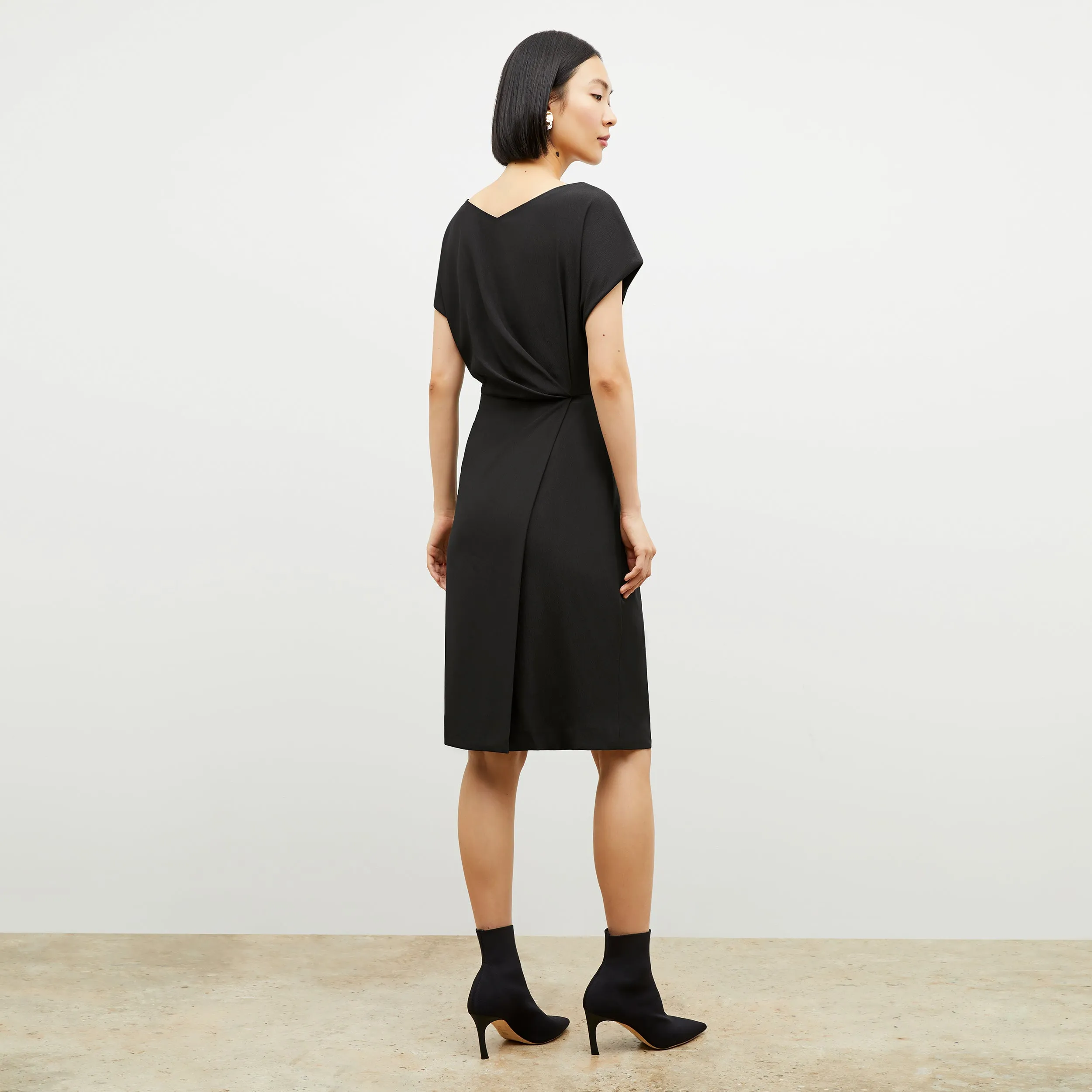 Jillian Dress - Eco Heavy Soft Wave :: Black