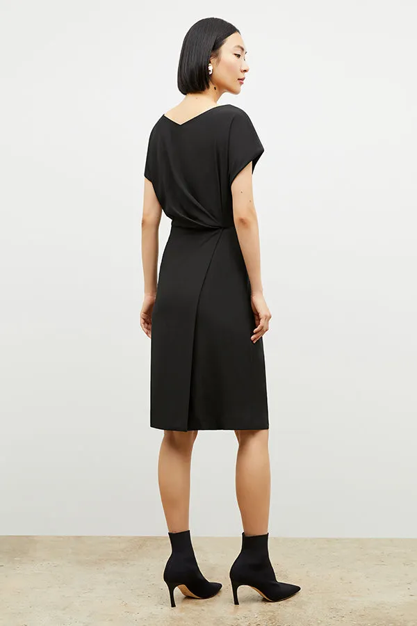 Jillian Dress - Eco Heavy Soft Wave :: Black