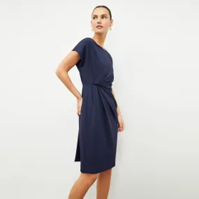 Jillian Dress - Eco Heavy Soft Wave :: Caspian Blue