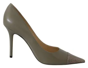 Jimmy Choo Elegant Pebble Green Pointed Toe Pumps