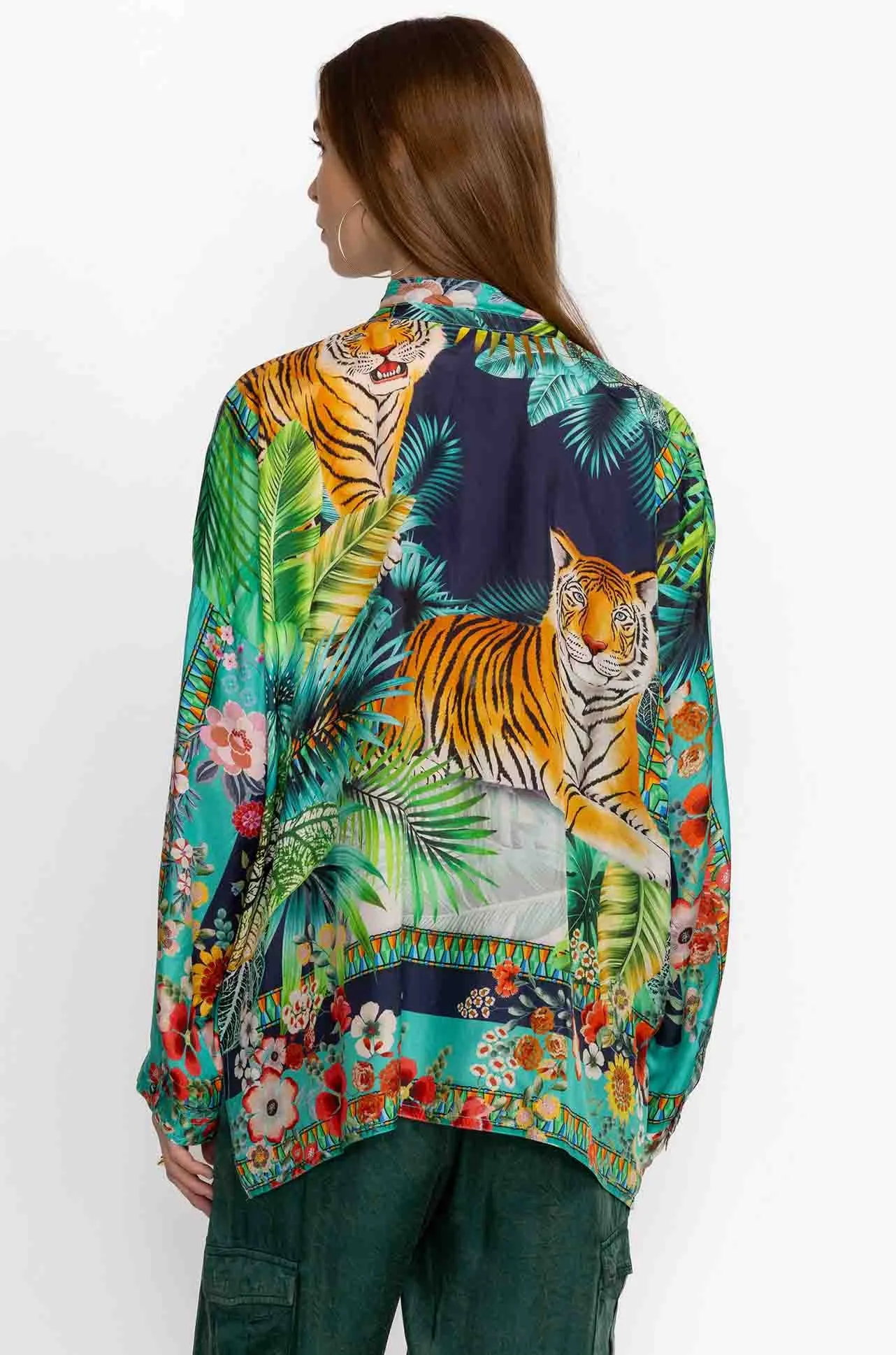 Johnny Was - Tigres Et Fleurs Seline Button Down