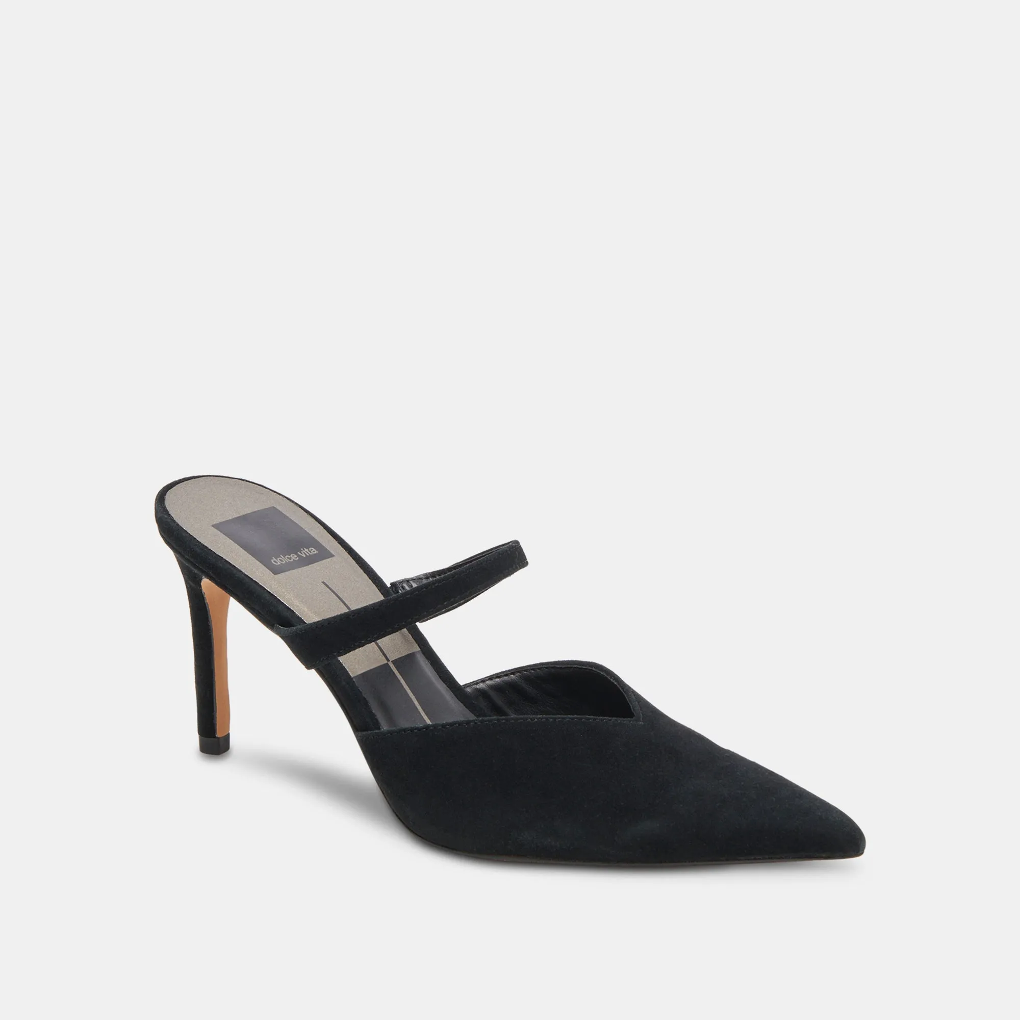 KANIKA WIDE HEELS ONYX SUEDE