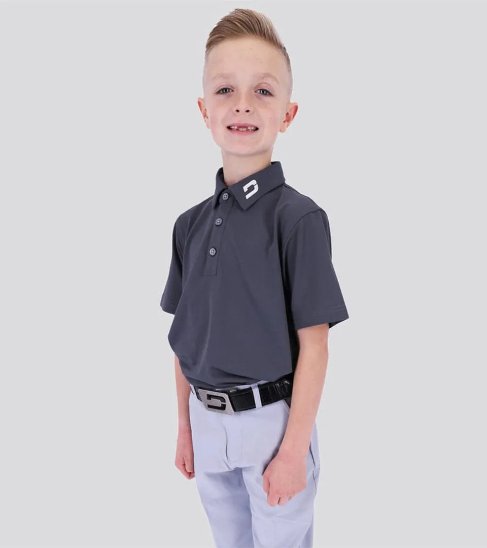 KIDS TOUR POLO SOFT CHARCOAL