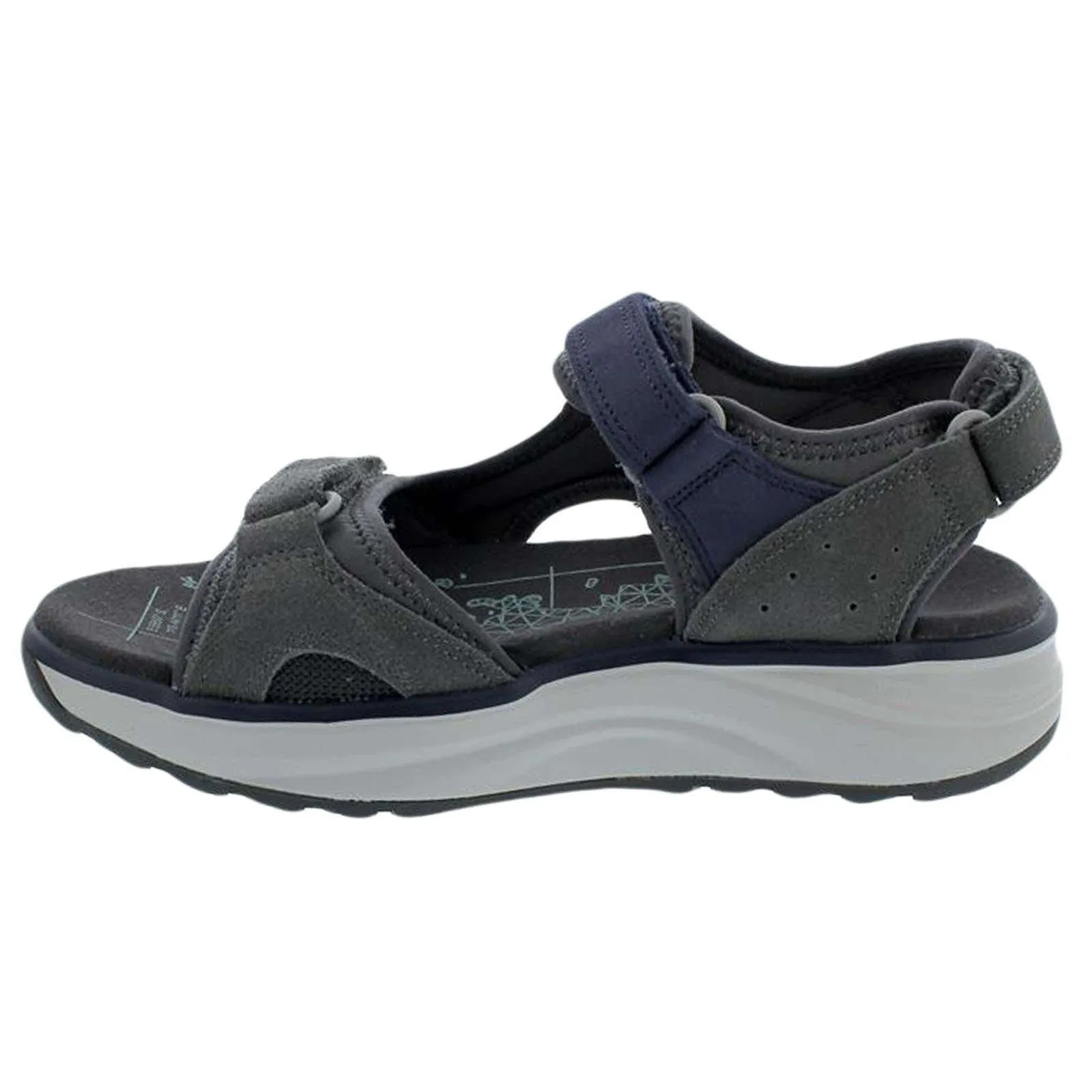 Komodo Velour Leather & Textile Women's Wide Sandals