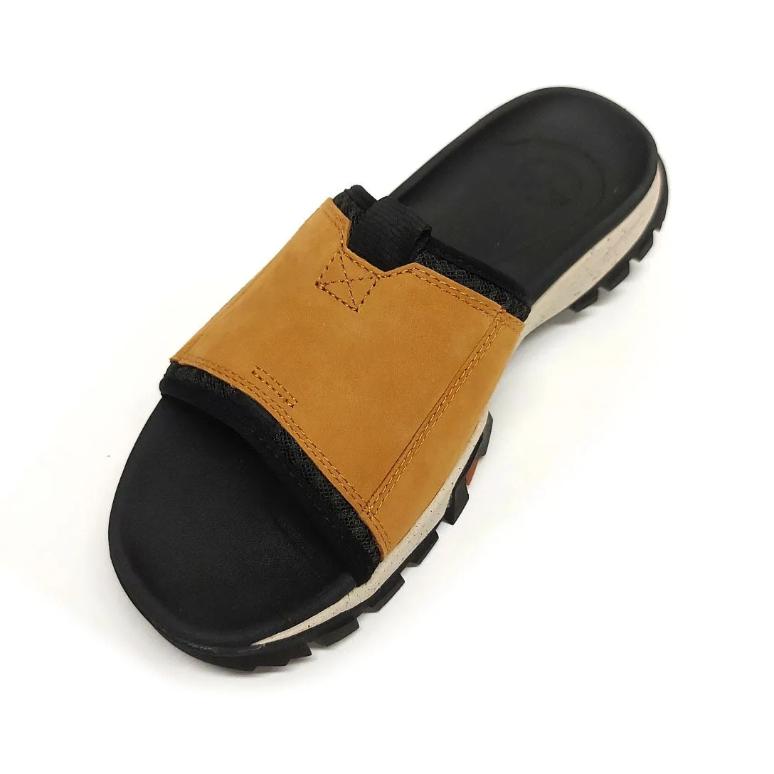 Men's Garrison Trail Mixed-Media Slide Sandals