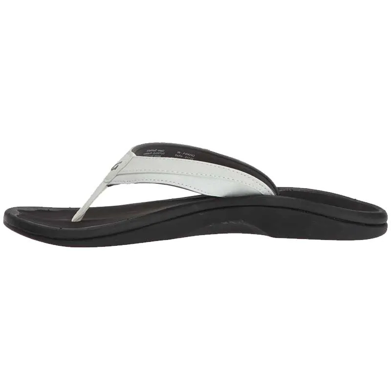 Olukai Women's 'Ohana Sandal - White/Black 20110-4R40