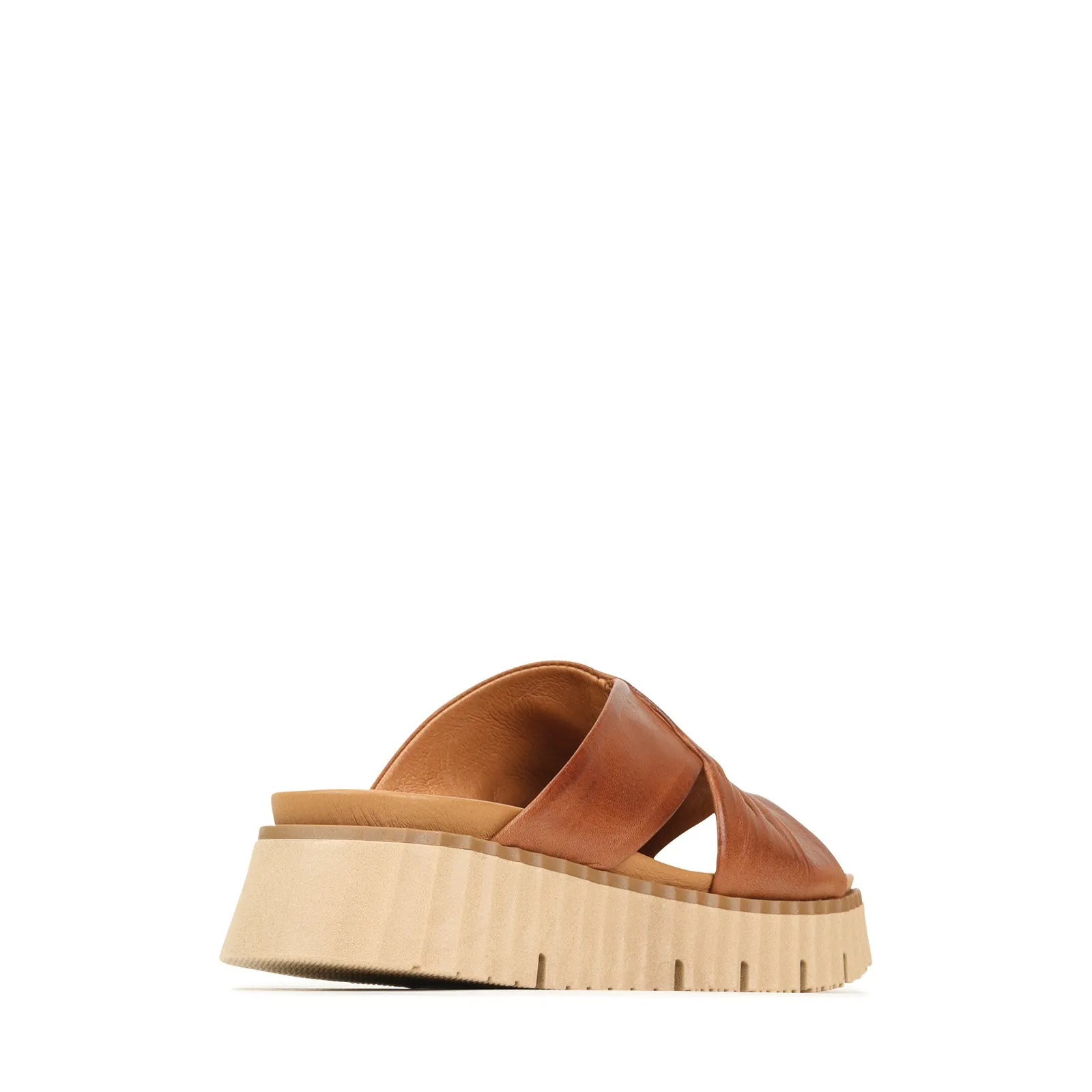 PELA LEATHER SLIDE SANDALS