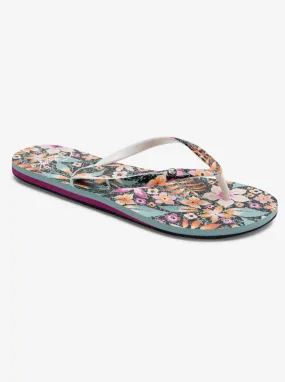 Portofino Flip-Flops - Black/Purple/Orange