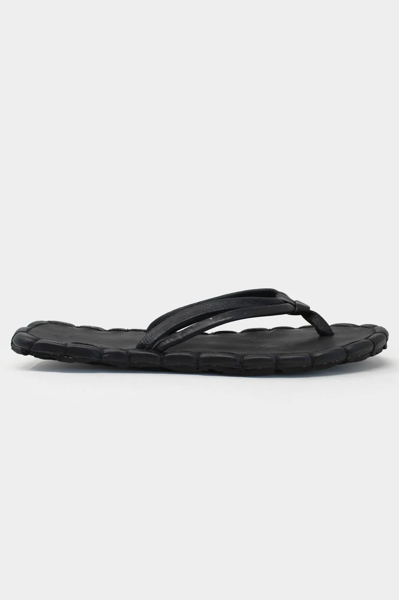 Recycled Leather Sandals | Black