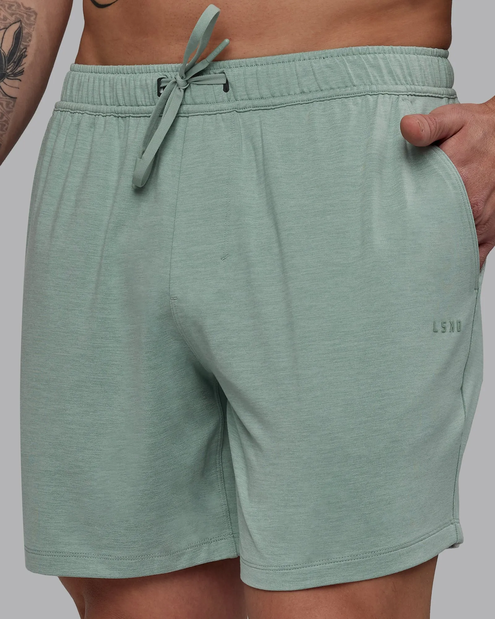 Restore 6" CloudFLX Shorts - Iceberg Green Marl