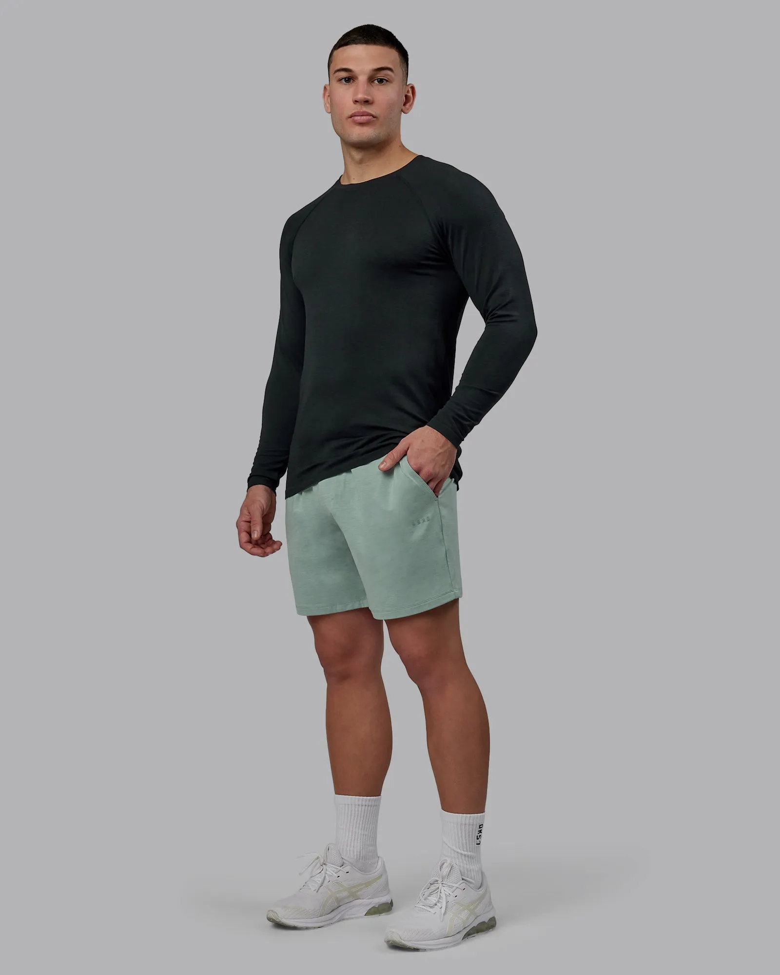 Restore 6" CloudFLX Shorts - Iceberg Green Marl